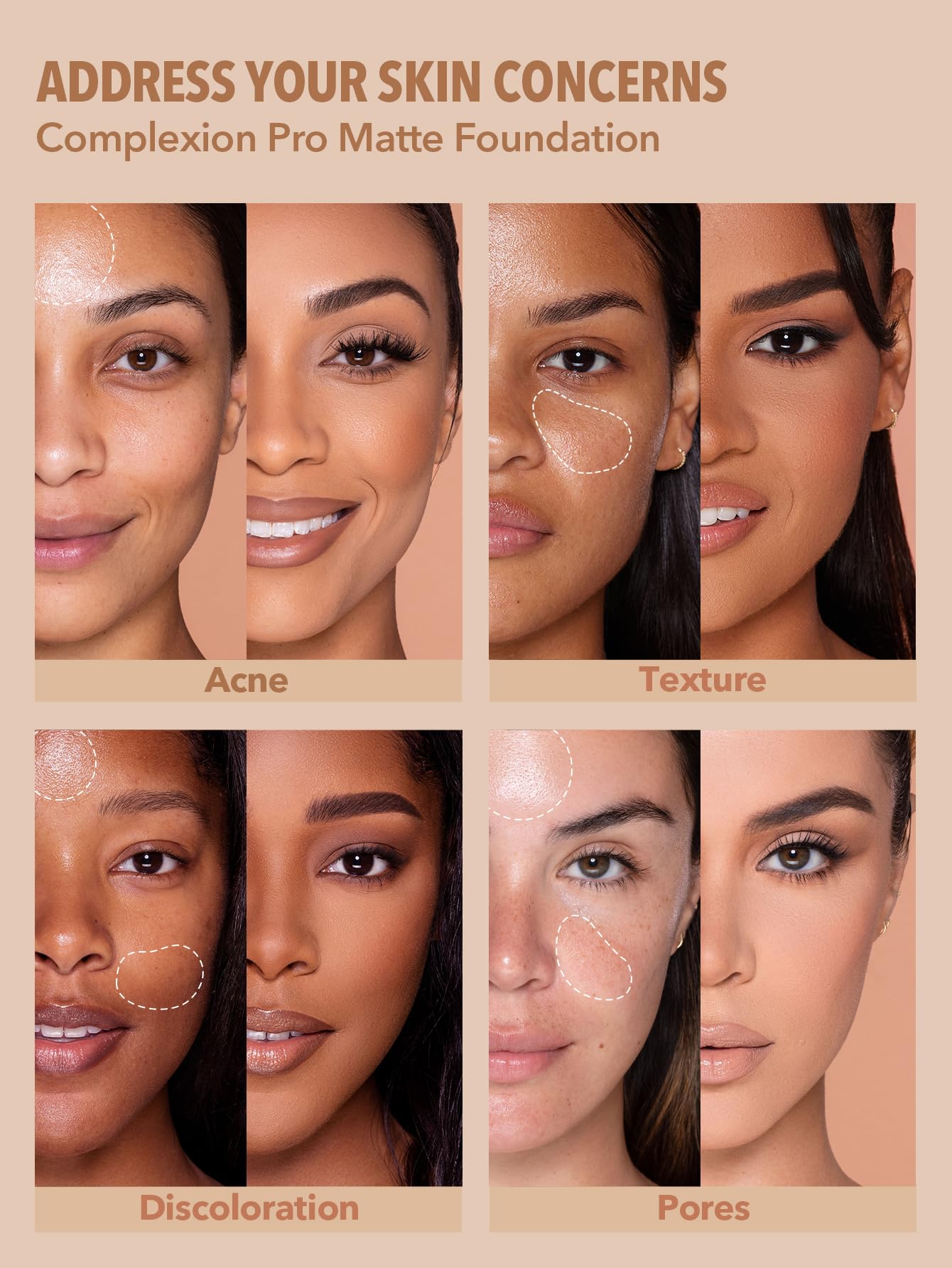SHEGLAM Full Coverage Foundation – Long-Lasting Waterproof Nude