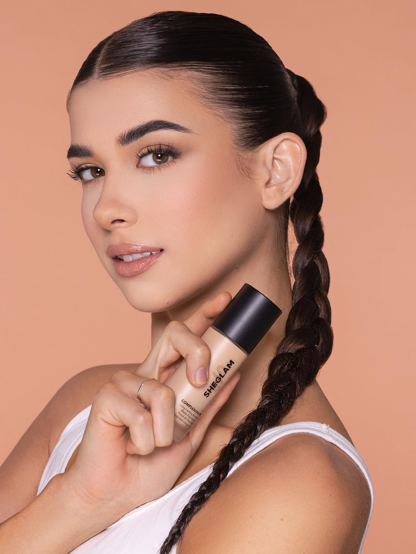 SHEGLAM Full Coverage Foundation – Long-Lasting Waterproof Nude