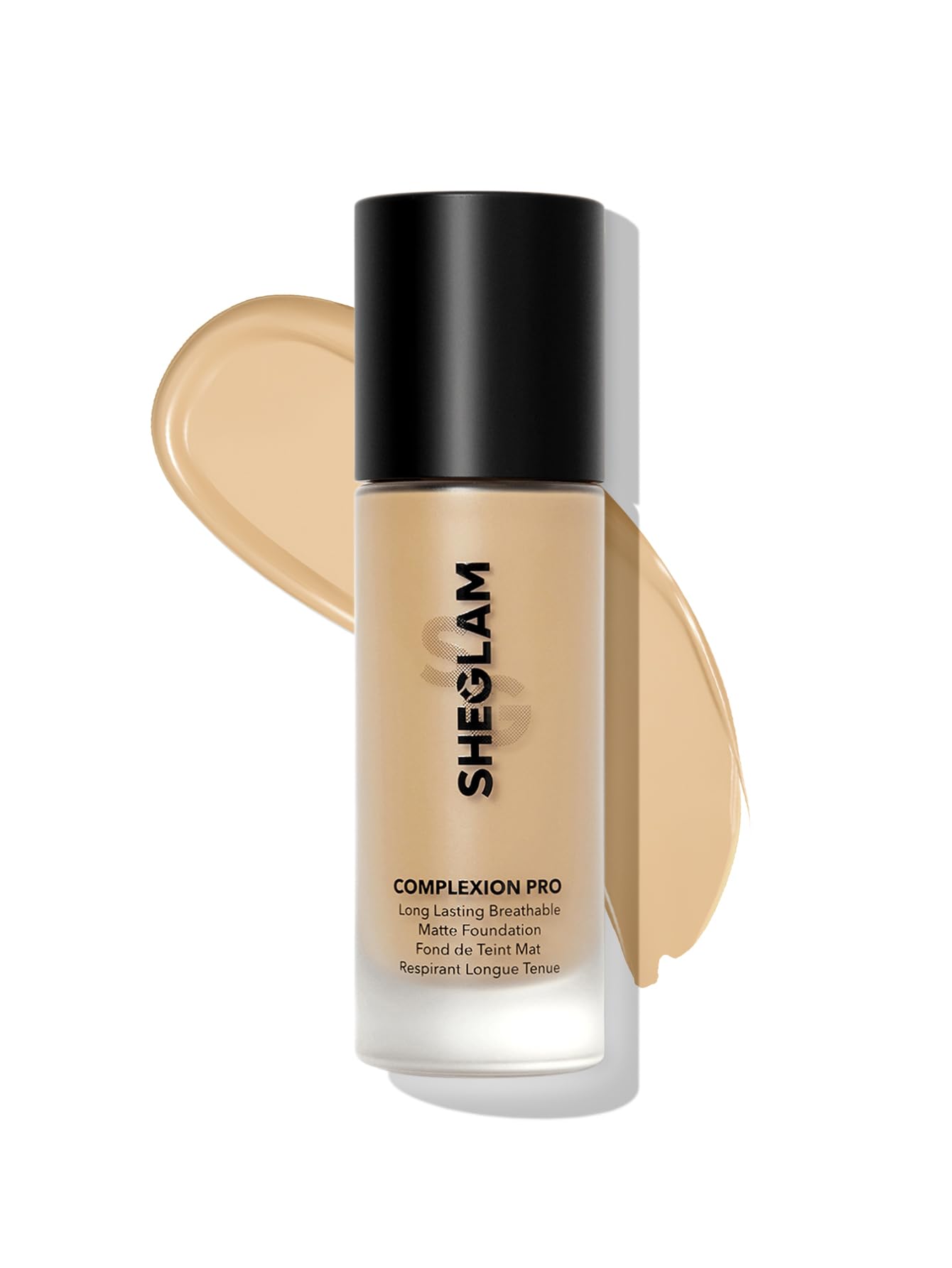 SHEGLAM Full Coverage Foundation – Complexion Pro Long-Lasting Waterproof Matte Foundation in Golden