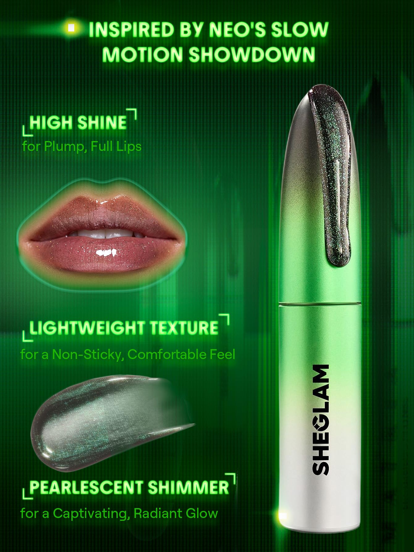 SHEGLAM Matrix Collection Set – All-in-One Makeup Kit with Eyeshadow Palette, Lip Balm, Highlighter, Lip Gloss & Blush