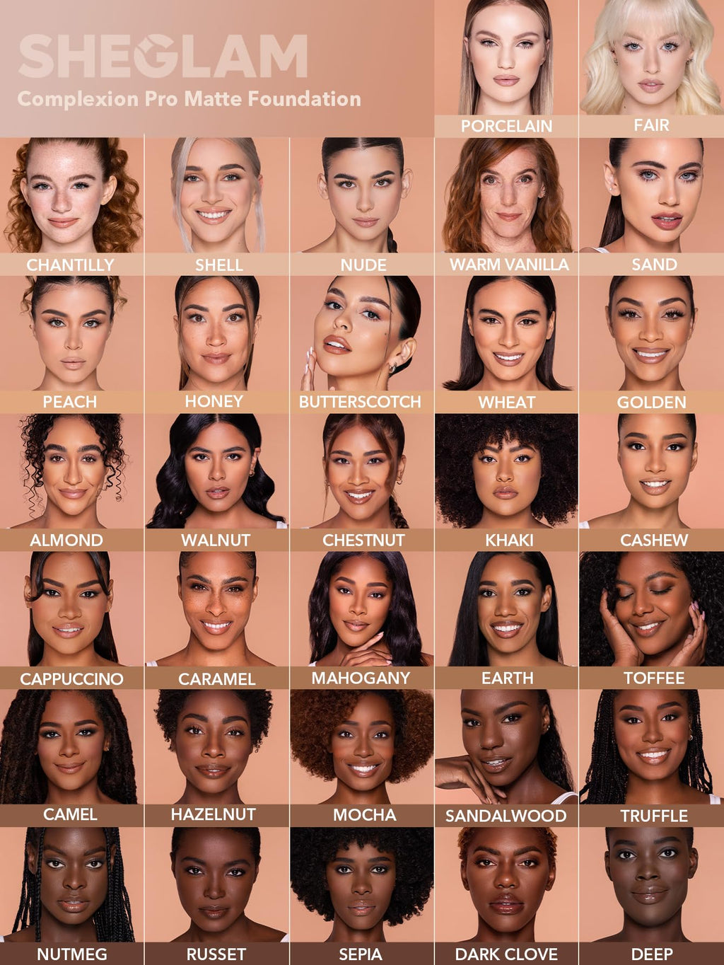 SHEGLAM Full Coverage Foundation – Long-Lasting Waterproof Nude