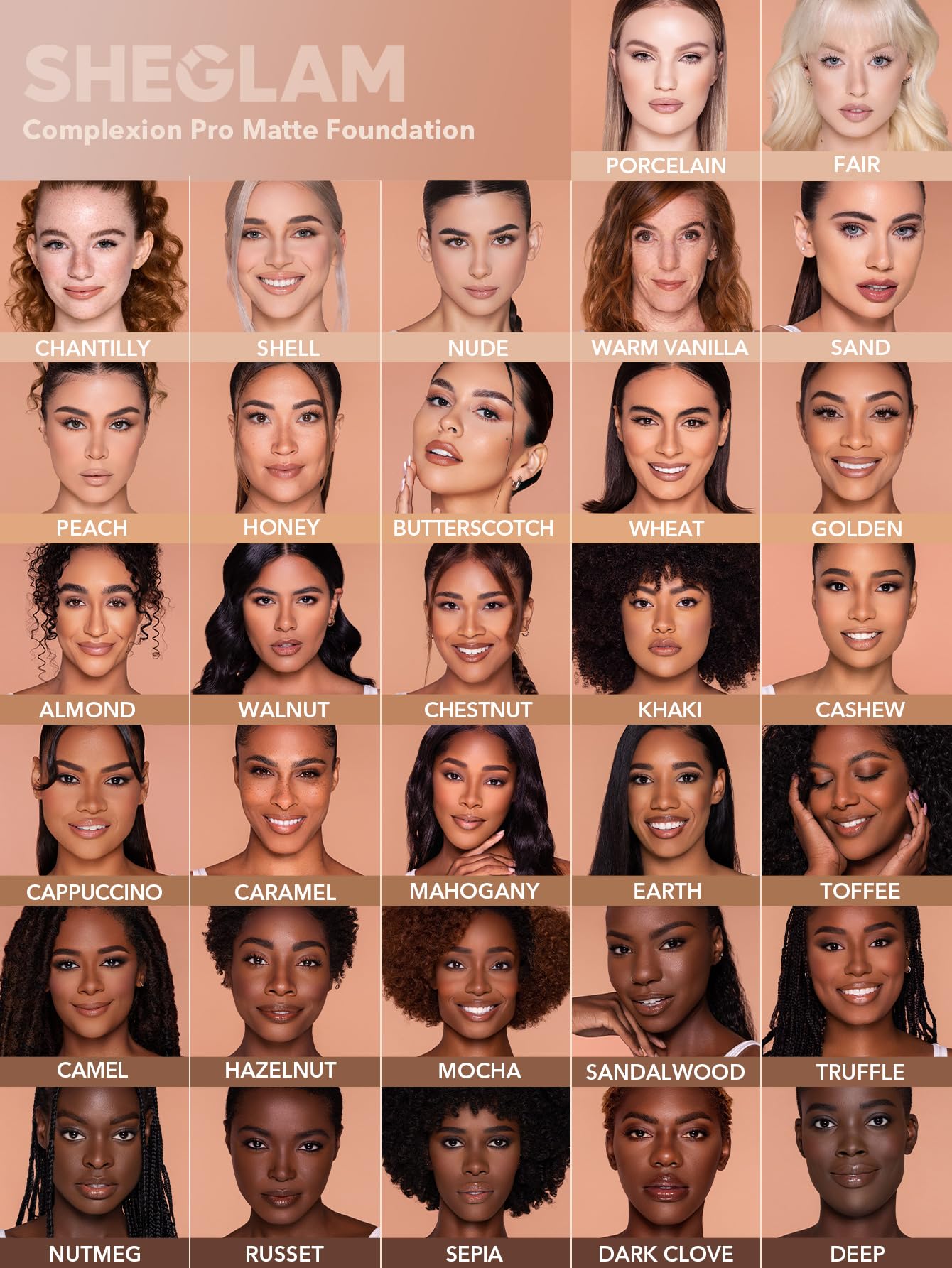 SHEGLAM Full Coverage Foundation – Long-Lasting Waterproof Nude