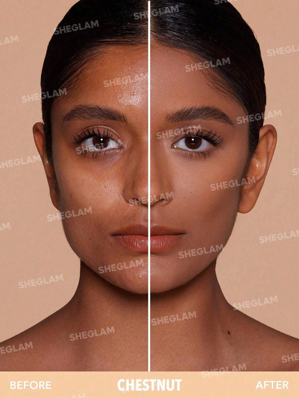 SHEGLAM Skin-Focus Full Coverage Powder Foundation – Oil-Control, Lightweight (Wheat)