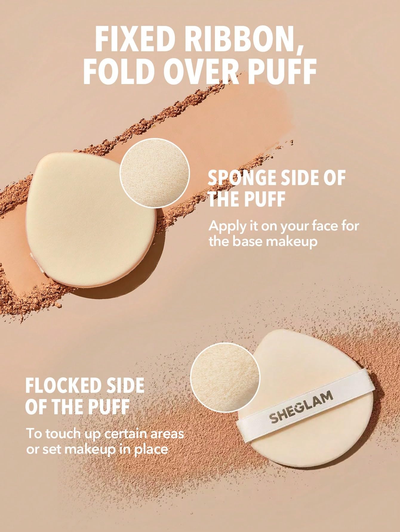 SHEGLAM Skin-Focus Full Coverage Powder Foundation – Oil-Control, Matte, Peach