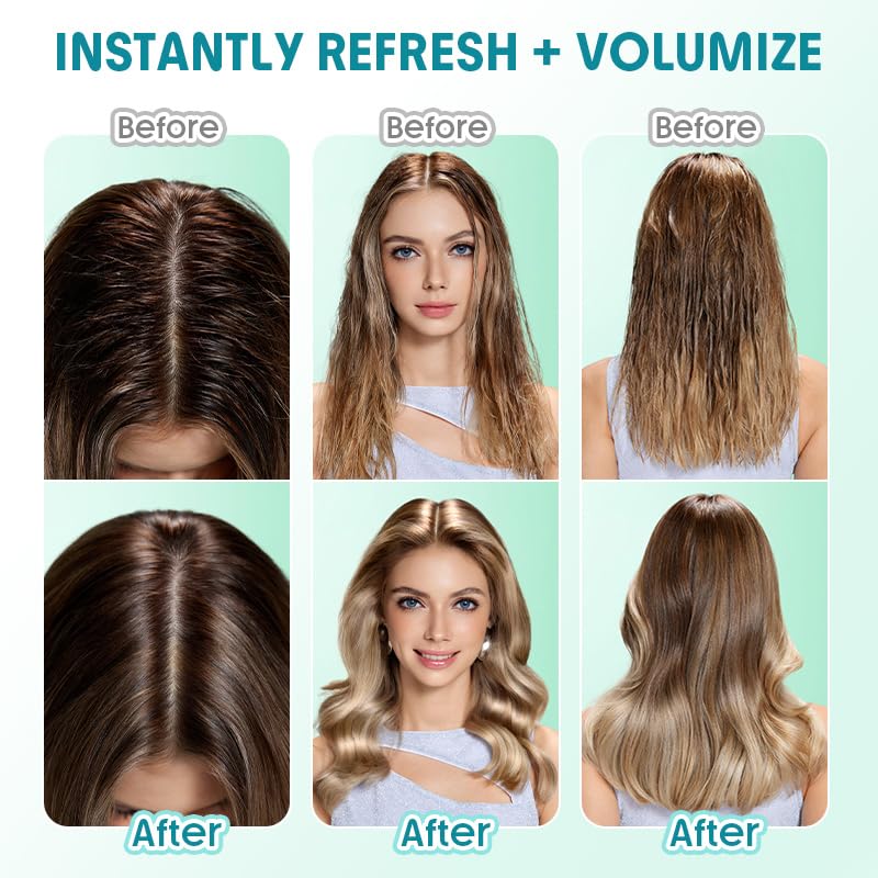 SHEGLAM Travel Dry Shampoo Gel for Oily Hair – Non-Aerosol, TSA-Approved, Instant Refresh & Volume (2.36 fl oz)