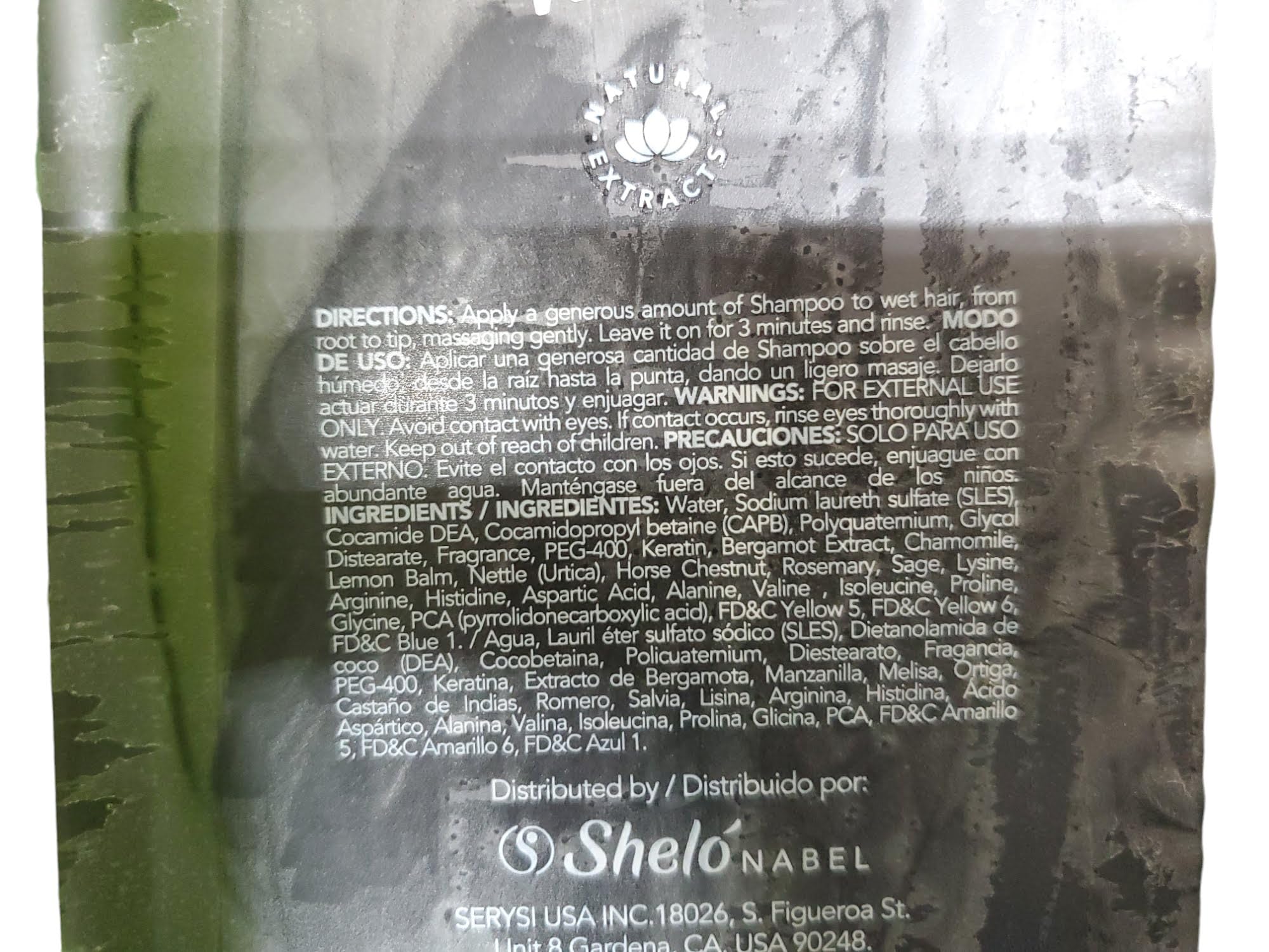 Sheló NABEL Bergamot Shampoo for Fragile Hair – Strength, Deep Cleanse & Protection