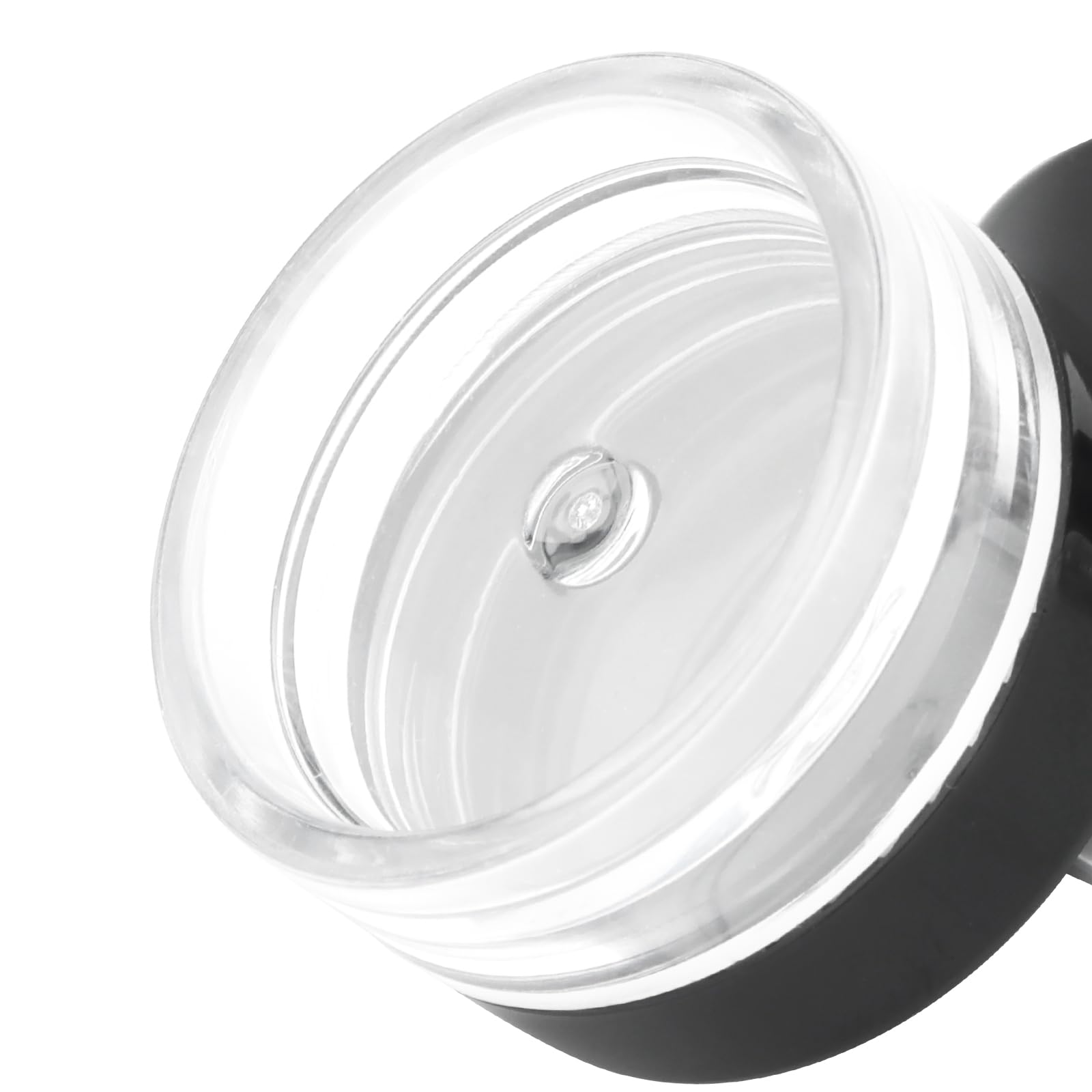 SHEUTSAN 200 Pack 3ml Plastic Jars with Black Lids – Clear Sample Containers
