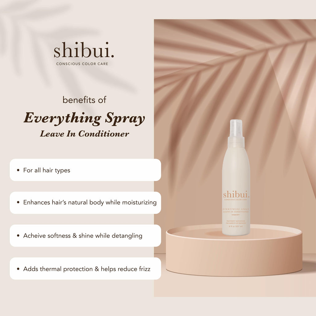 Shibui Everything Spray - Color-Protecting Leave-In Treatment for Fine to Medium Hair | Vegan & Sulfate-Free