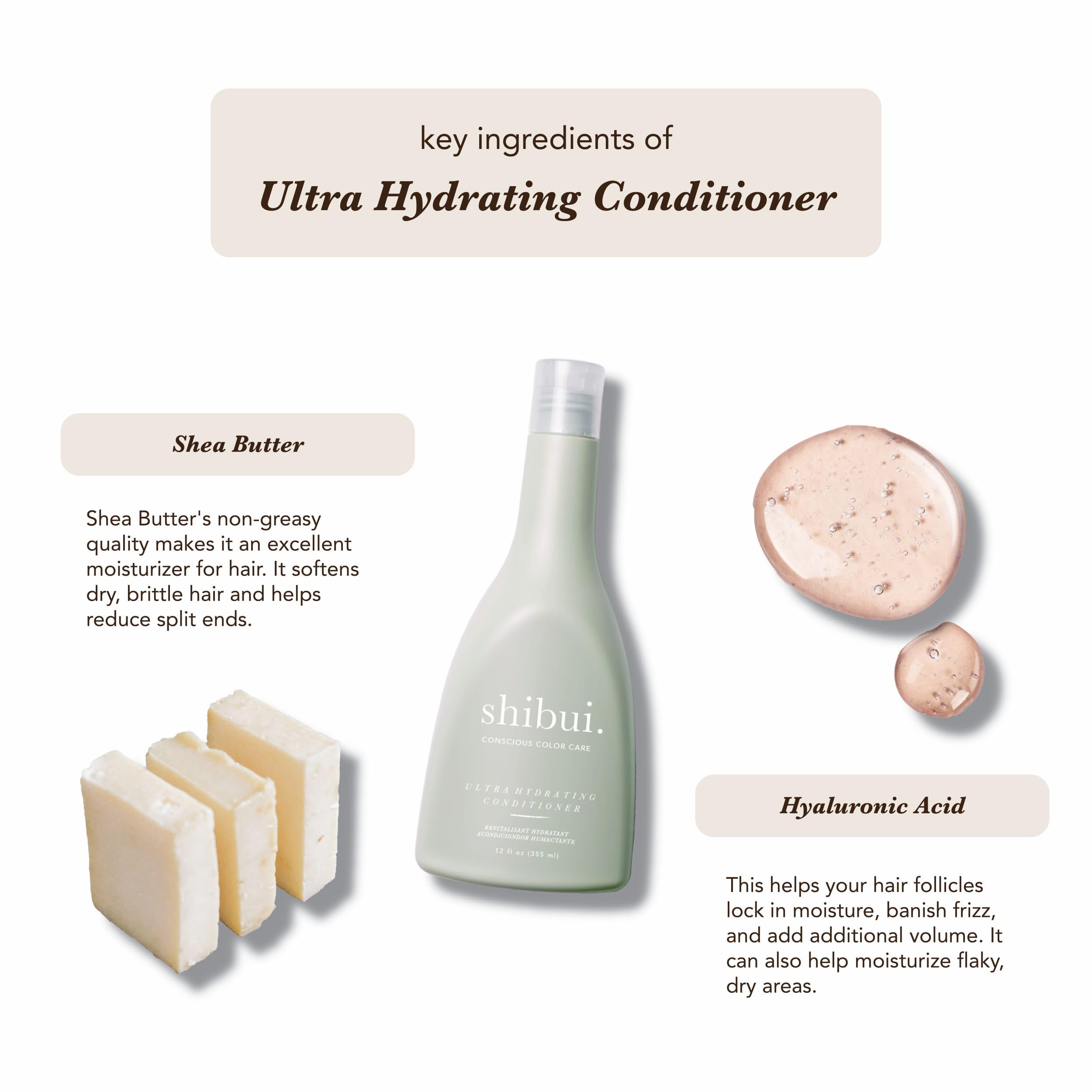 SHIBUI Ultra Hydrating Conditioner – Deep Moisture, Color Protection, Silicone-Free