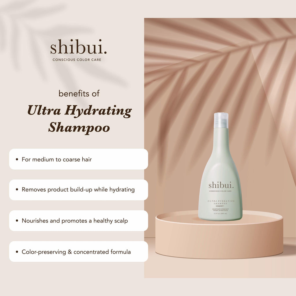 SHIBUI Ultra Hydrating Shampoo — Moisture-Rich Color Protection for Medium to Textured Hair