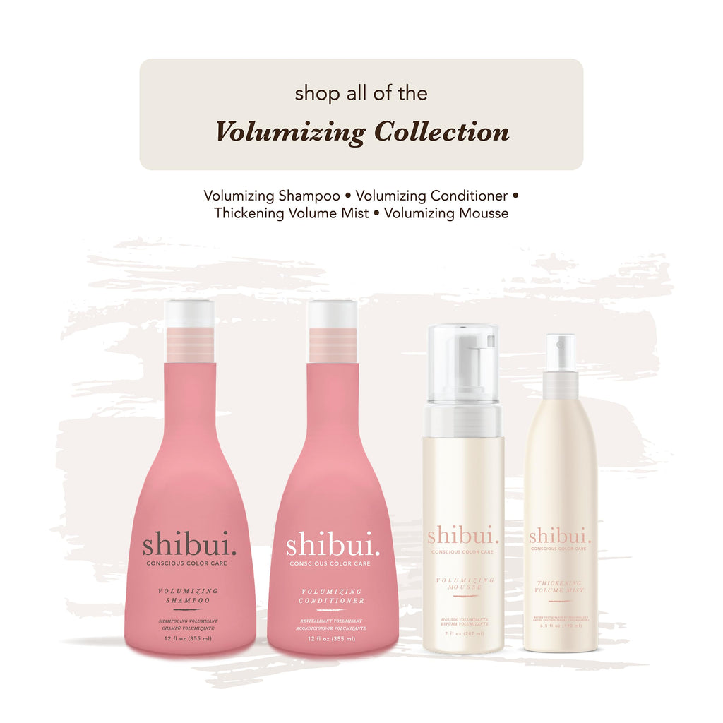 Shibui Volumizing Shampoo – Spirulina & Cucumber Extract, Color-Safe, Body-Building for Thin or Fine Hair, 33.8 Fl Oz