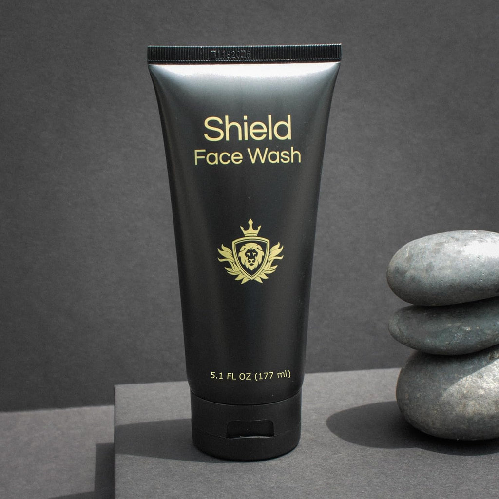Shield Face Wash for Men and Boys – Deep Clean Gel with Balancing Botanicals, Unscented, 5.1 oz (Pack of 2)