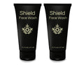 Shield Face Wash for Men and Boys – Deep Clean Gel with Balancing Botanicals, Unscented, 5.1 oz (Pack of 2)