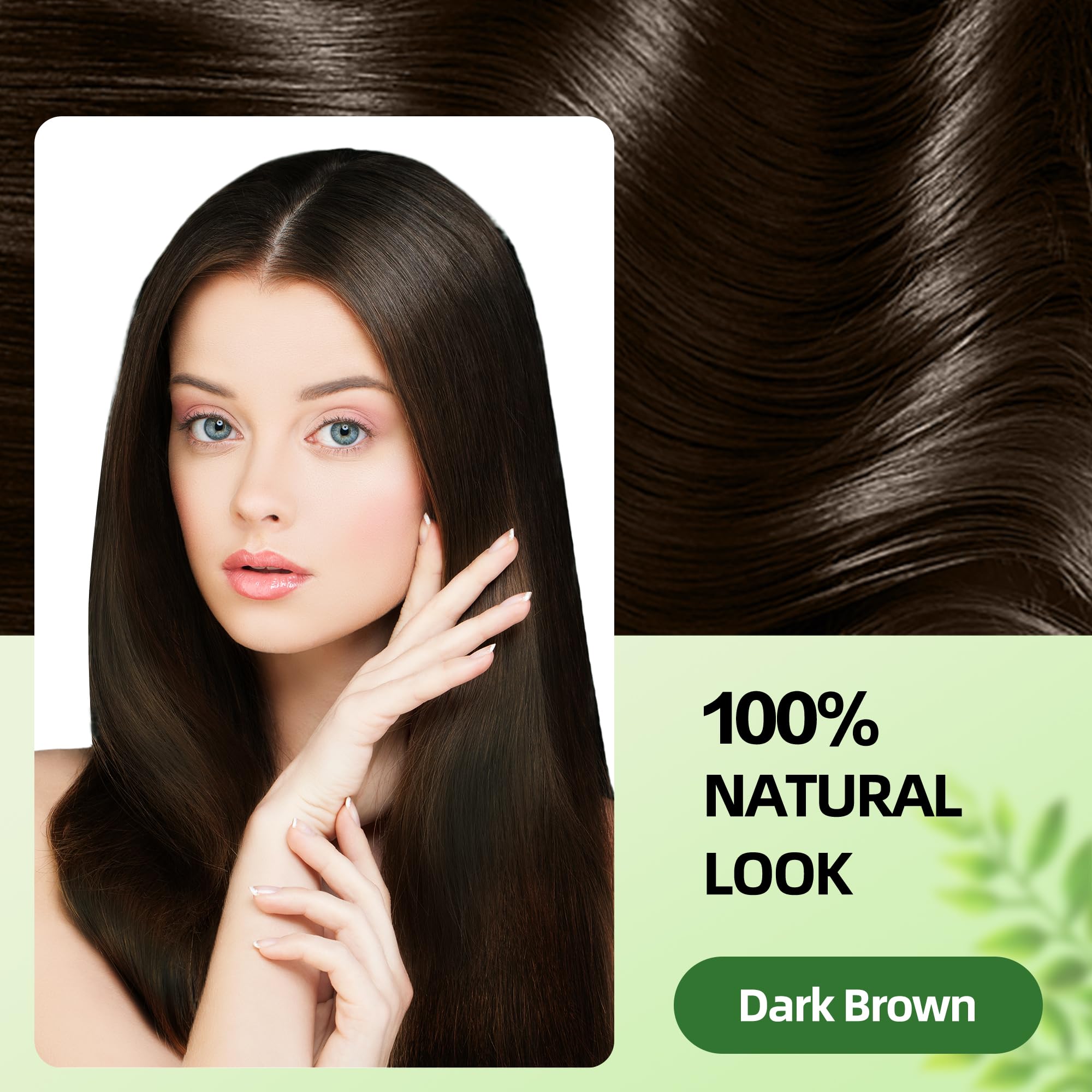 SHIHUANUO Hair Dye Shampoo 3-in-1 – Dark Brown, Ammonia-Free, 500ml