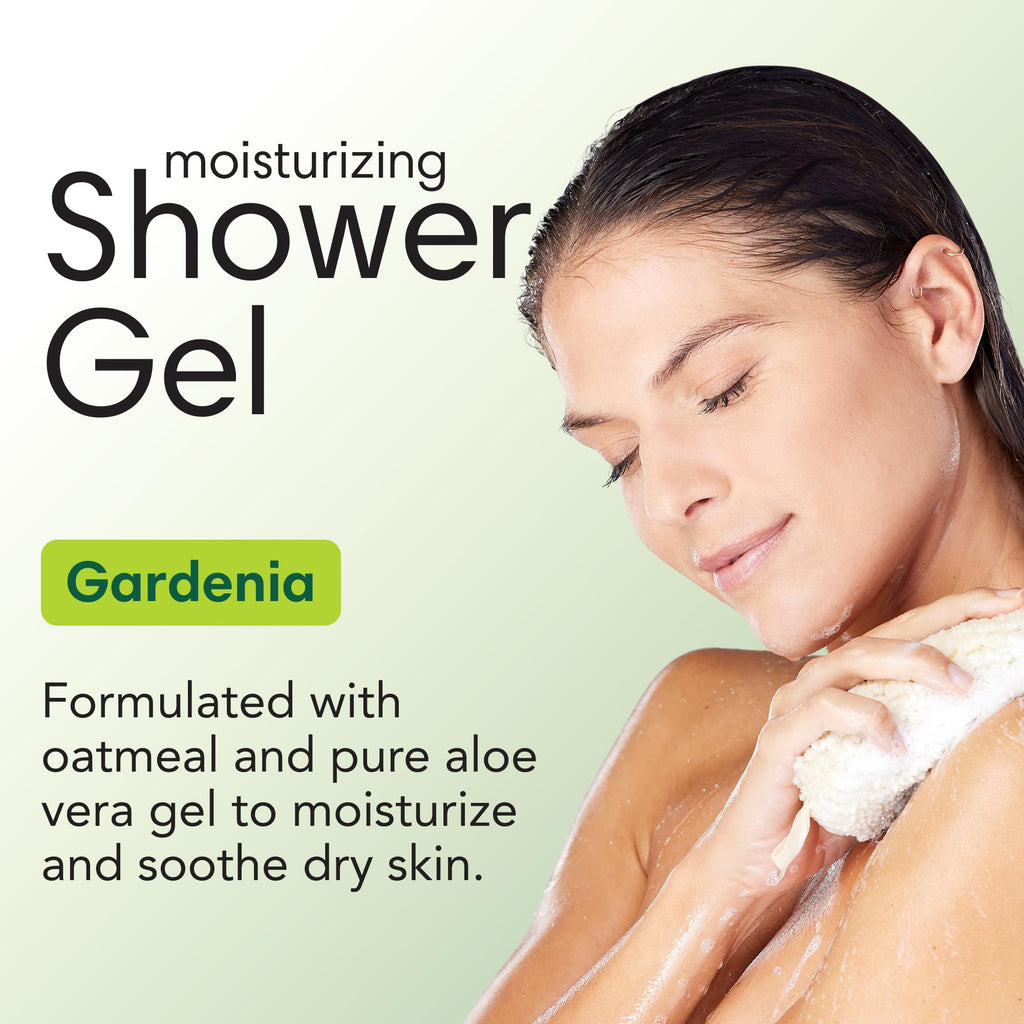 ShiKai Daily Moisturizing Shower Gel (Gardenia, 64 oz) | Gentle Soap-Free Body Wash for Dry Skin