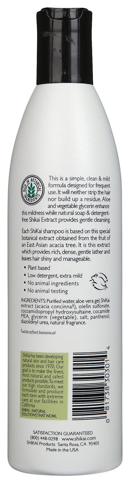 ShiKai Everyday Gentle Cleansing Shampoo – 12oz Pack of 2 | Aloe Vera, Extra Mild, Low Detergent Formula