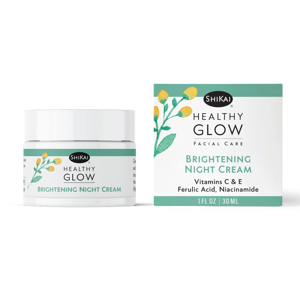 ShiKai Healthy Glow Brightening Night Cream (1 oz) | Hydrating Vitamin C Night Moisturizer