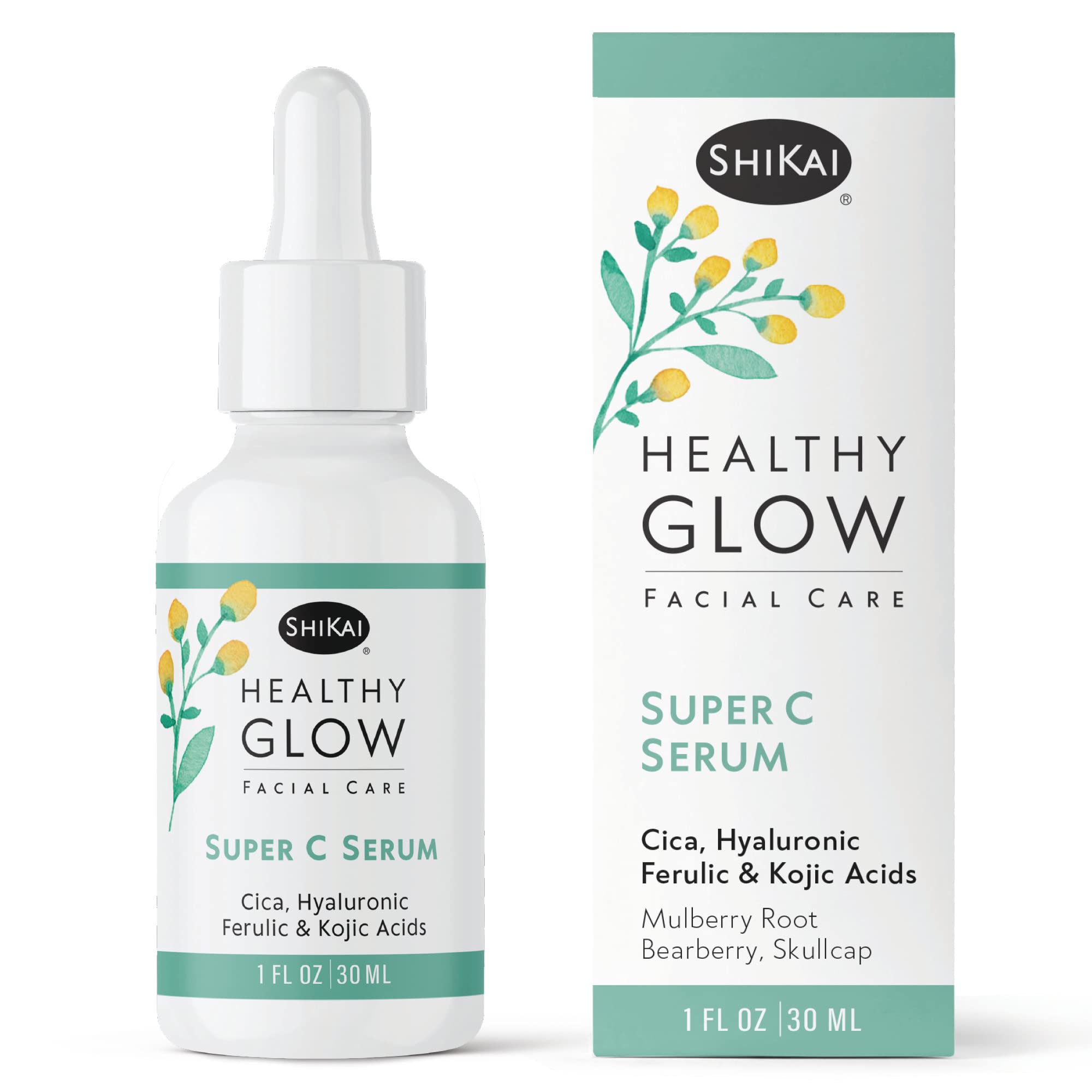ShiKai Healthy Glow Super C Serum – Vitamin C, E & Hyaluronic Acid (1 oz)