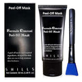 SHILLS Charcoal Mask for Men — Peel-Off Bamboo Charcoal Mask + Brush Set (1.69 fl oz)