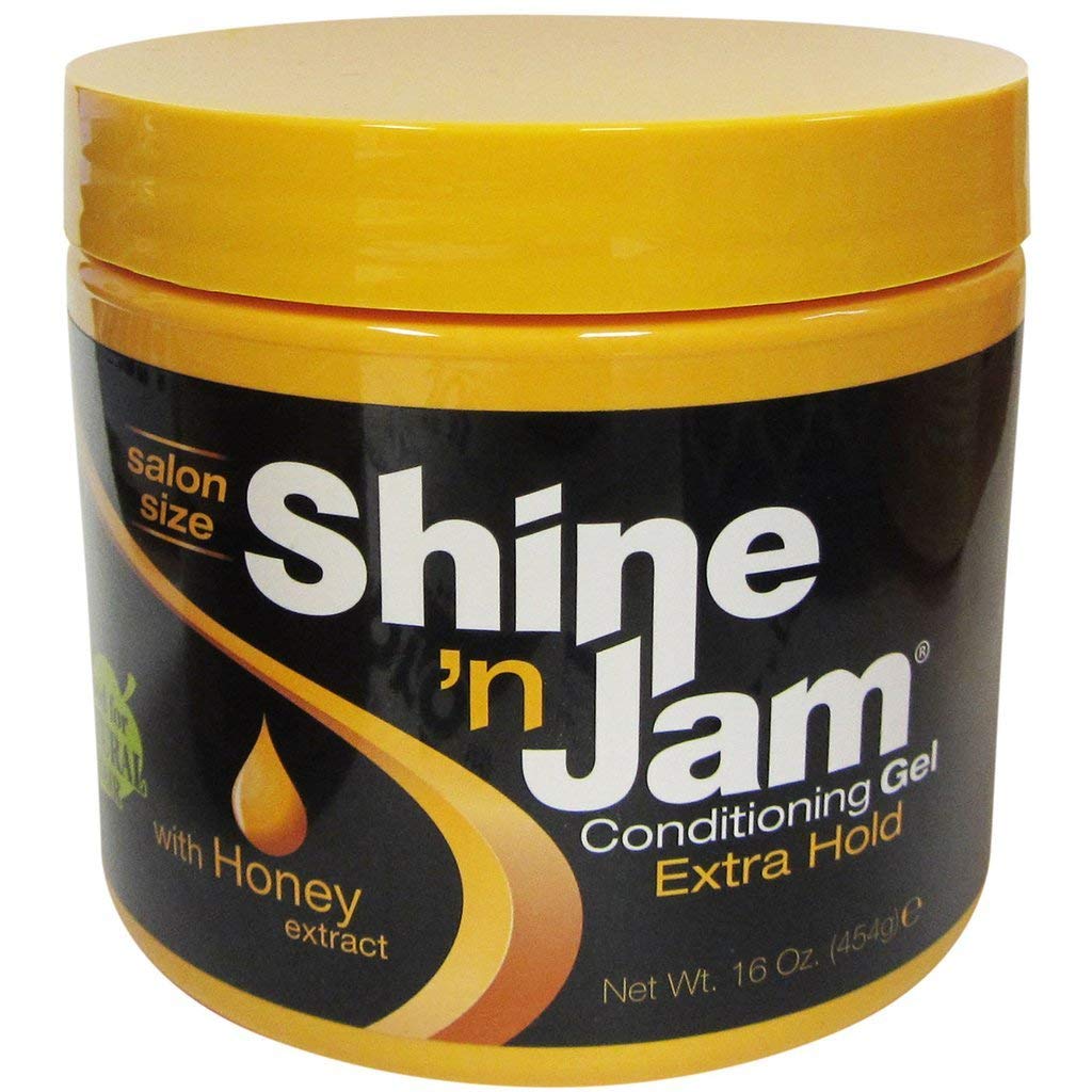 Shine N Jam Conditioning Extra Hold With Honey – 16 Oz Hair Gel (New)