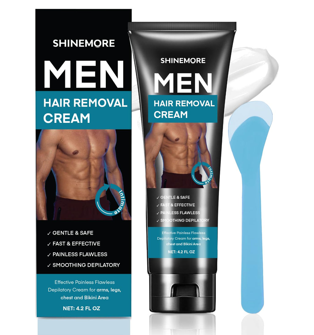 ShineMore Intimate Hair Removal Cream for Men – Pain-Free, Long-Lasting Smoothness (4.2 oz)