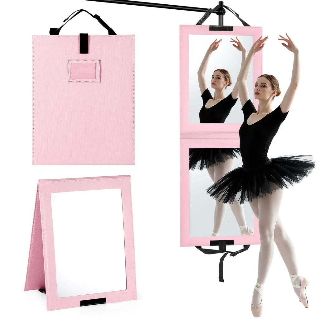 Shinowa Foldable Full Length Mirror – 33x13 in, Shatter-Proof for Dancers & Travel