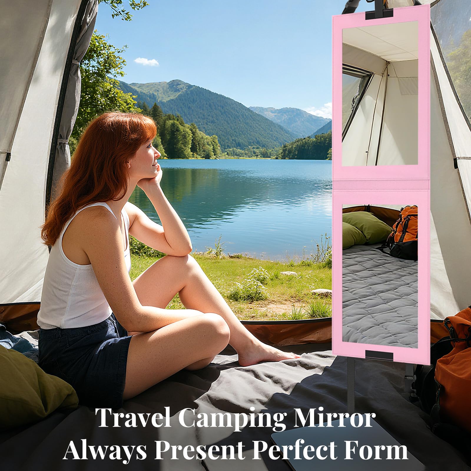 Shinowa Foldable Full Length Mirror – 33x13 in, Shatter-Proof for Dancers & Travel