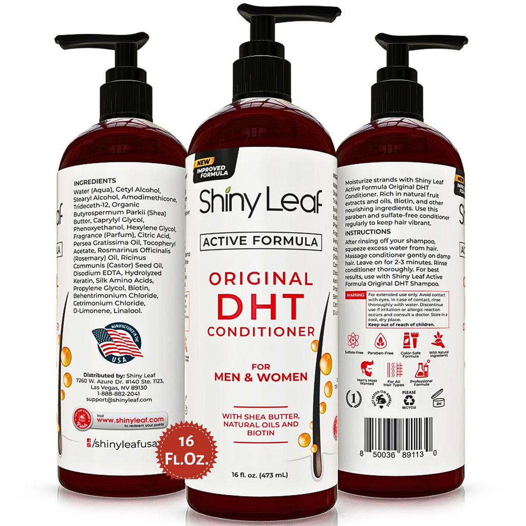 Shiny Leaf DHT Blocker Conditioner with Rosemary Leaf Oil – Paraben & Sulfate Free | 16 oz