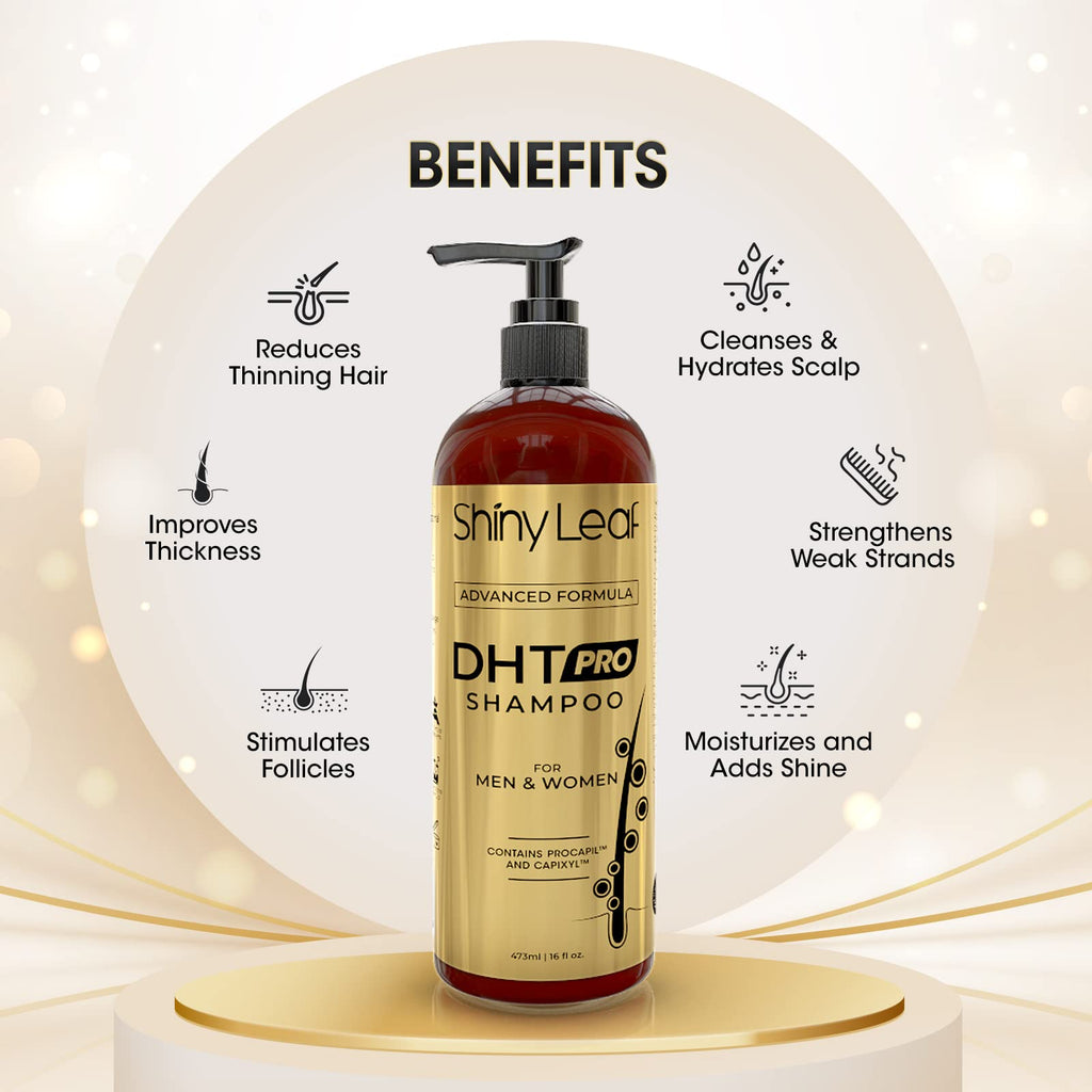 Shiny Leaf DHT Pro Shampoo – Advanced Formula with Capixyl & Procapil for Thicker, Fuller Hair