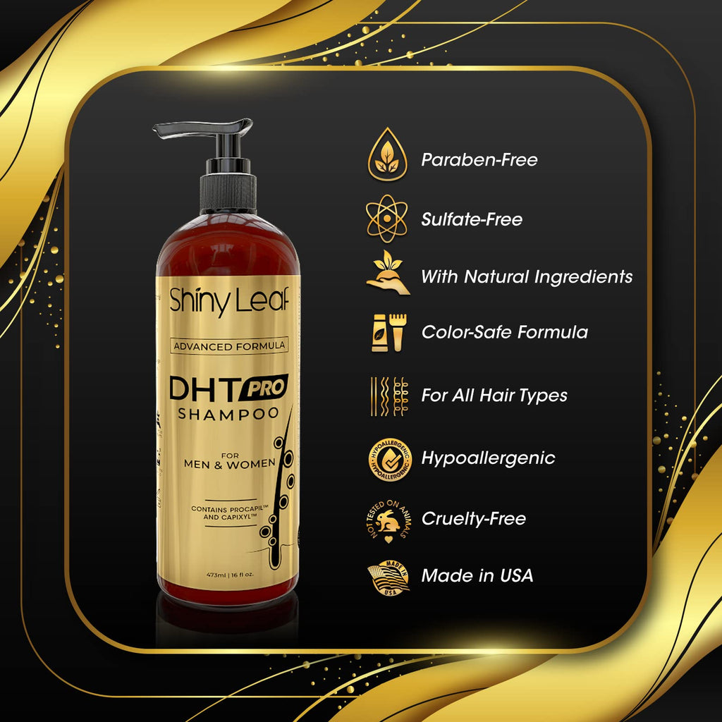 Shiny Leaf DHT Pro Shampoo – Advanced Formula with Procapil & Capixyl (USA Made)