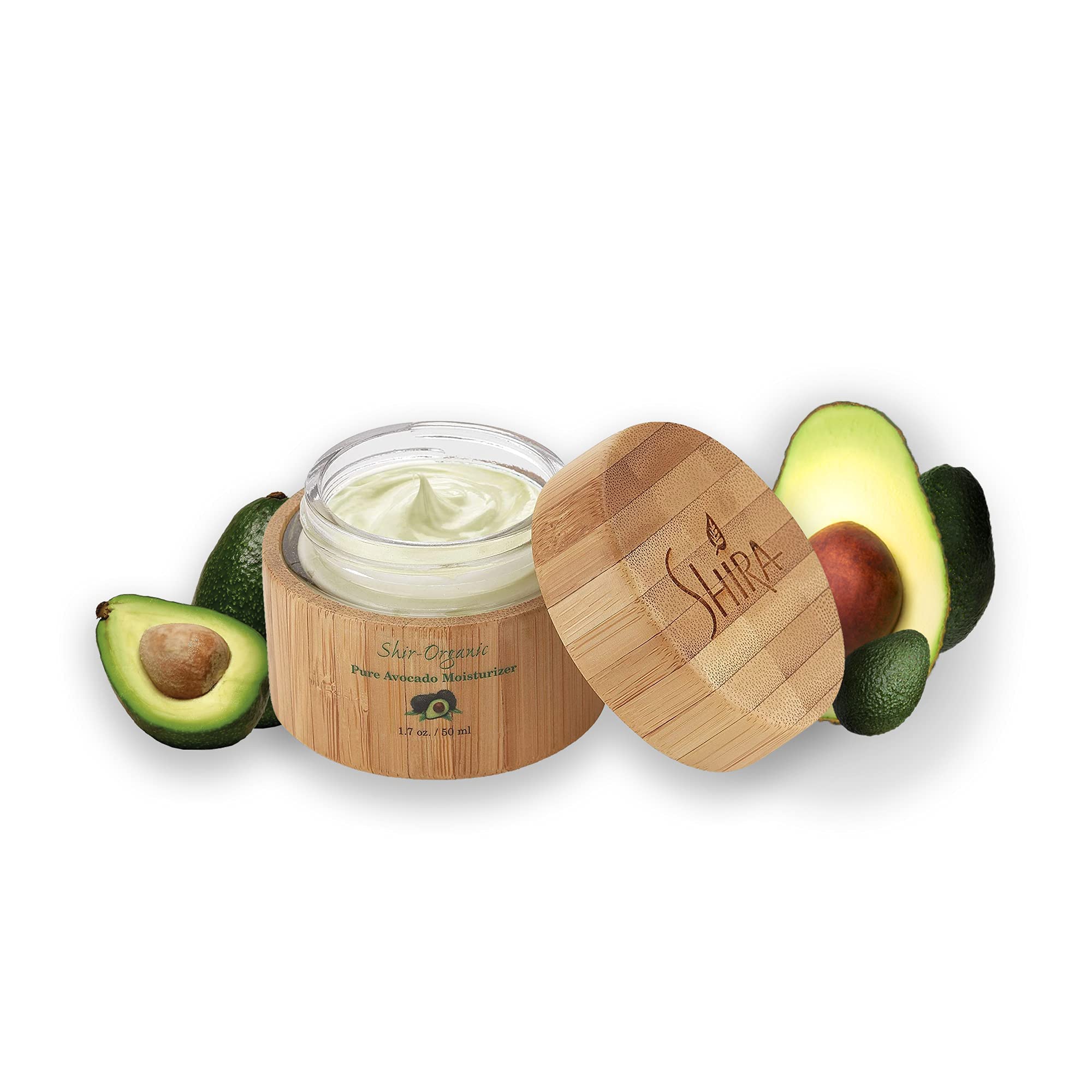 Shira Shir-Organic Avocado Moisturizer – 24h Hydration with Vitamins A, B, D & E (Pack of 2, 50 ml each)