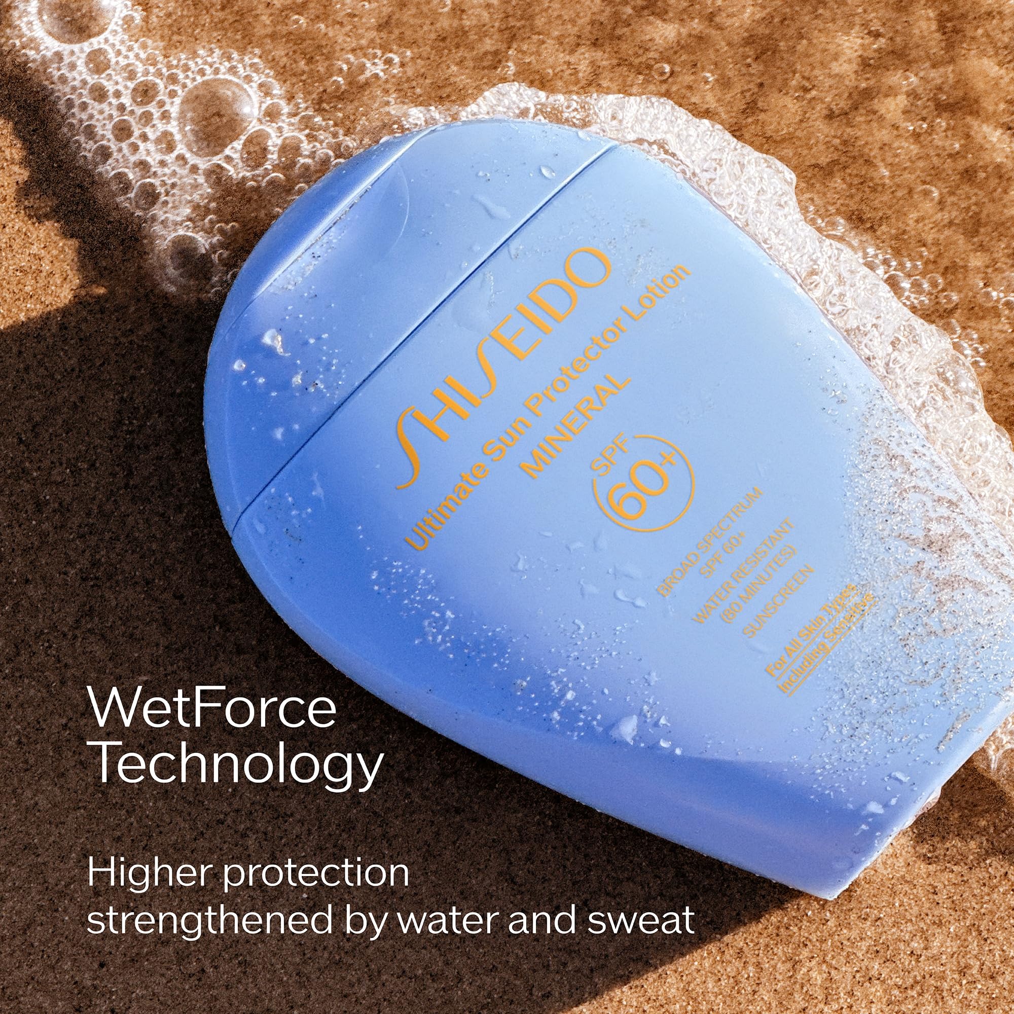 Shiseido Ultimate Sun Protector Lotion Mineral SPF 60+ – Fragrance-Free, Broad-Spectrum Sun Protection