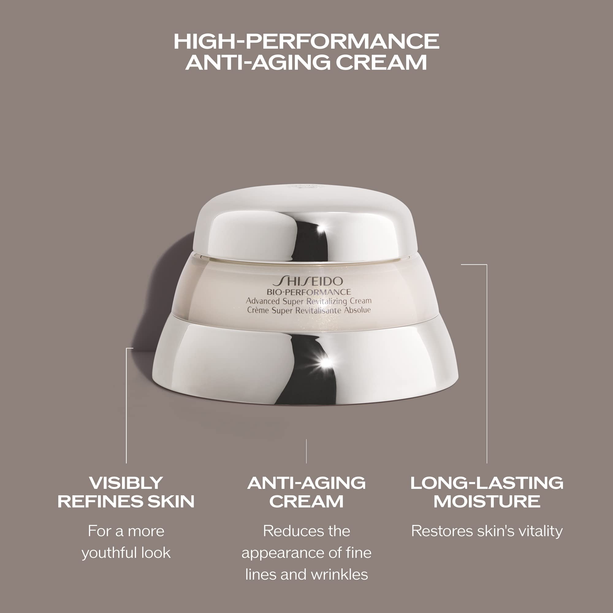 Shiseido Bio-Performance Advanced Super Revitalizing Cream – 75ml | Anti-Aging Moisturizer for Hydration & Fine Lines