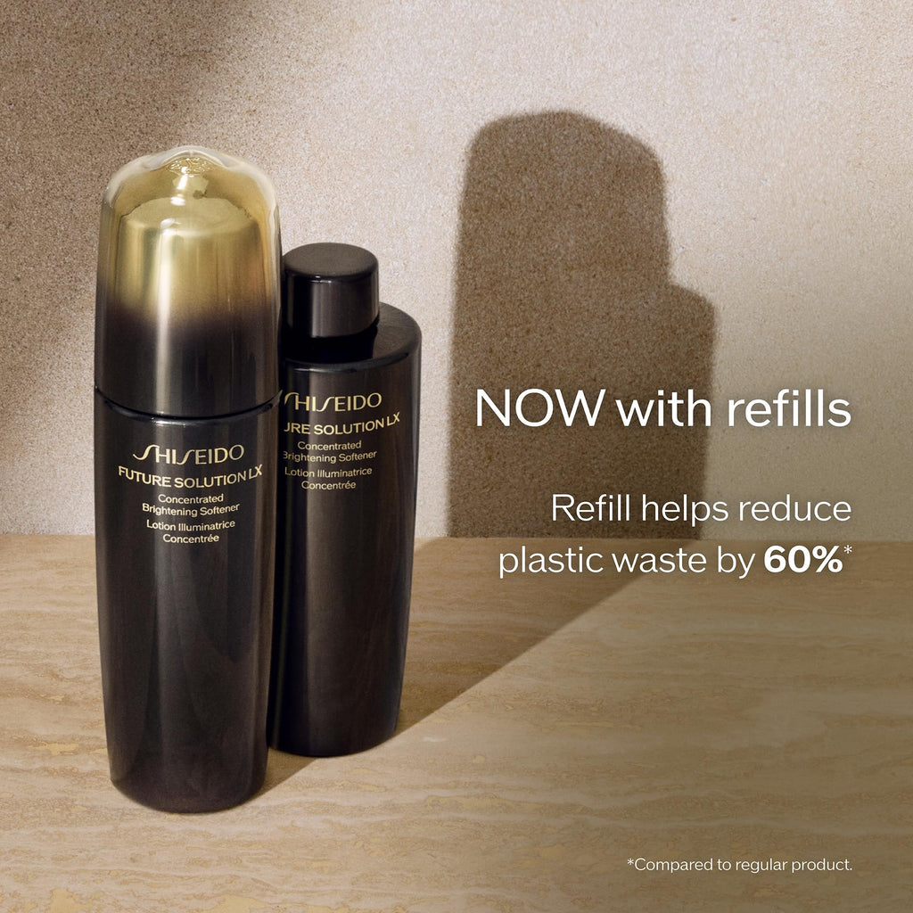 Shiseido Future Solution LX Concentrated Brightening Softener Refill 170 mL | Anti-Aging Facial Lotion for All Skin Types