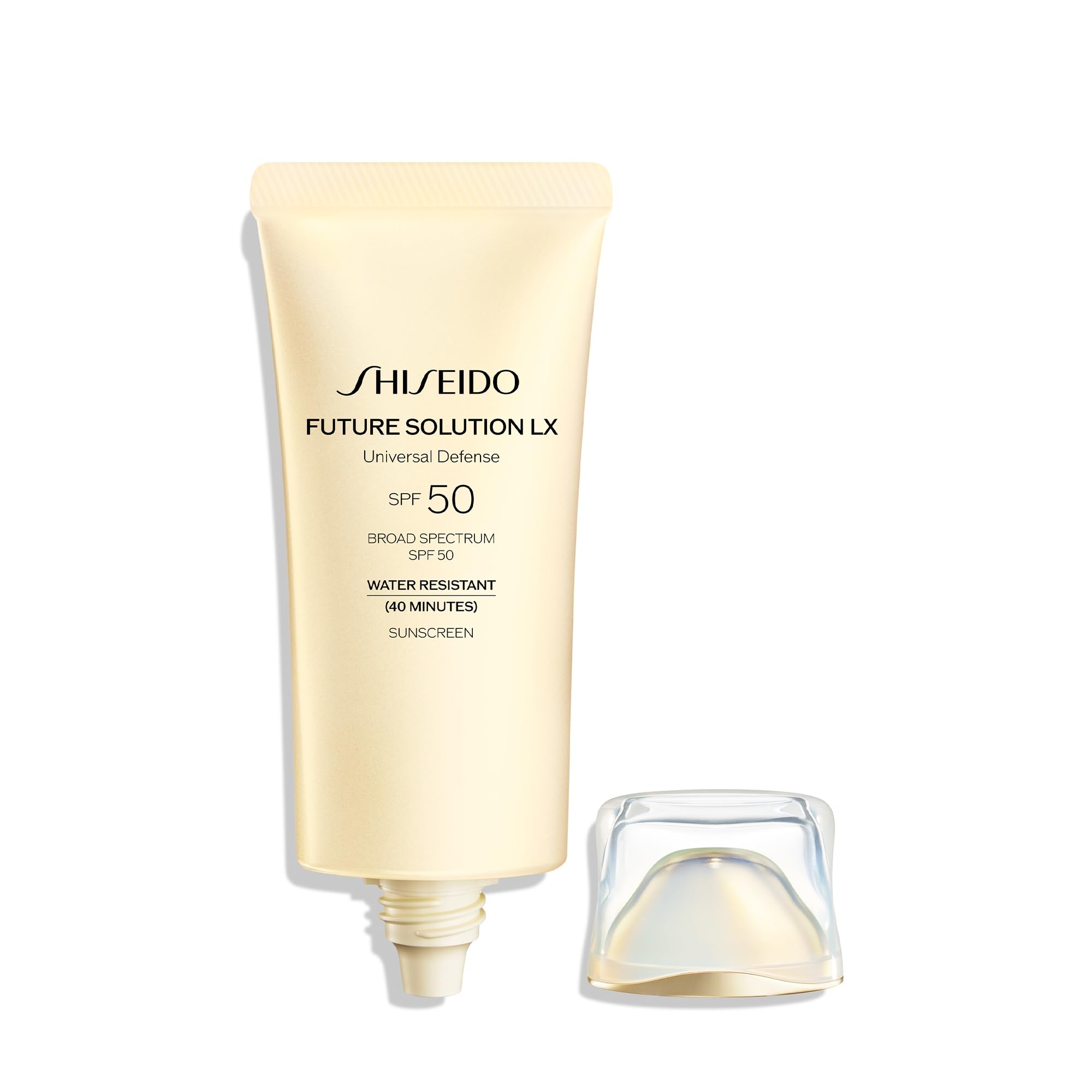 Shiseido Future Solution LX Universal Defense SPF 50 – Anti-Aging Hydrating Face Sunscreen Cream (50 mL)