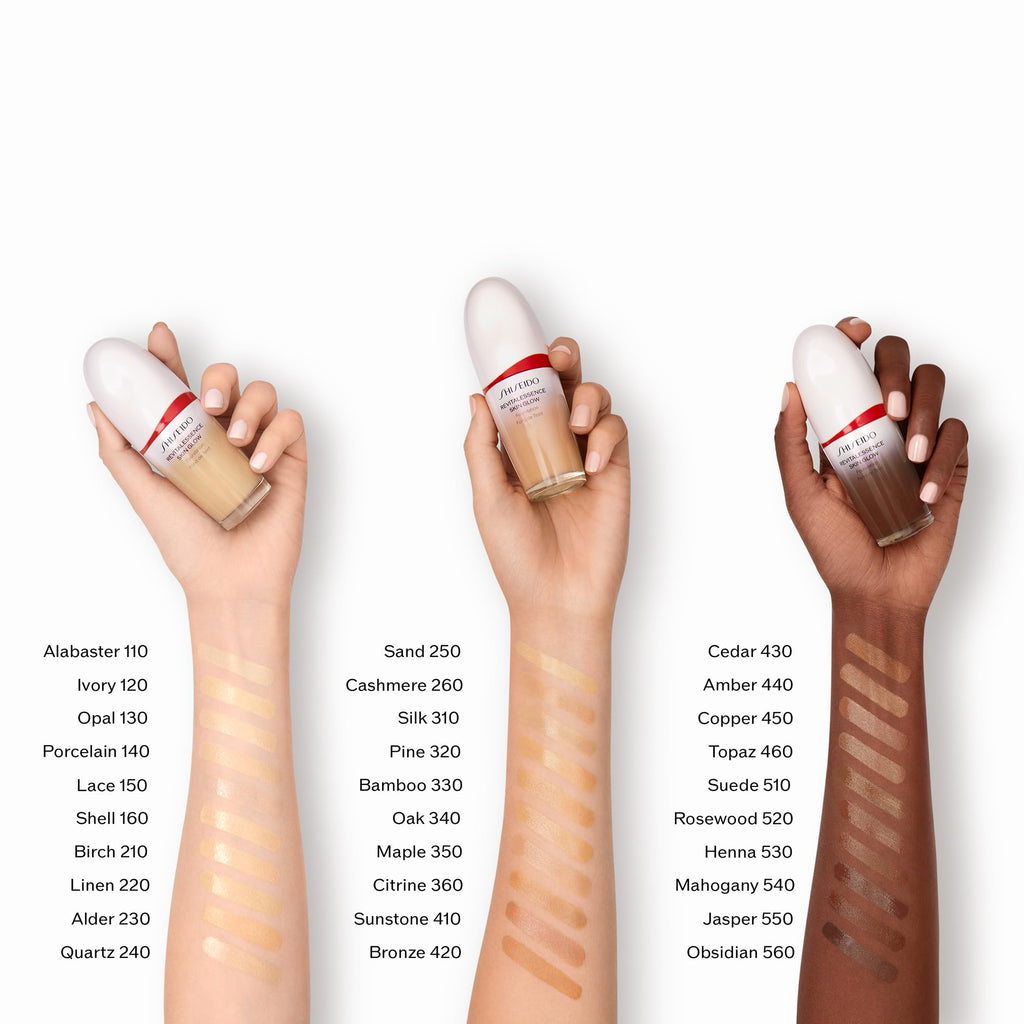 Shiseido RevitalEssence Skin Glow Foundation SPF 30 – Buildable Medium Coverage, 24-Hour Hydration