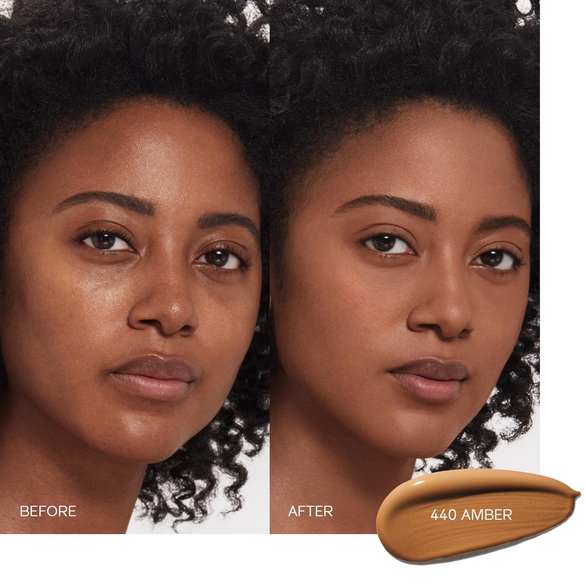 Shiseido Synchro Skin Self-Refreshing Foundation SPF 30 Amber 440 – Medium-to-Full Coverage, Natural Semi-Matte, 24-Hour Wear