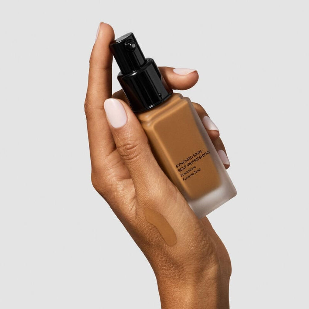 Shiseido Synchro Skin Self-Refreshing Foundation SPF 30 Porcelain 140 | 24-Hour Natural Finish, Buildable Coverage