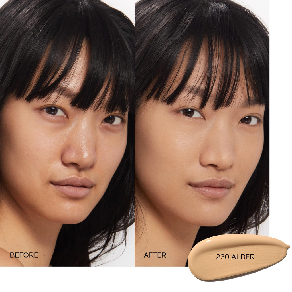 Shiseido Synchro Skin Self-Refreshing Foundation SPF 30 Alder 230 – Medium-to-Full Buildable Coverage, Natural Finish, 24-Hour Wear