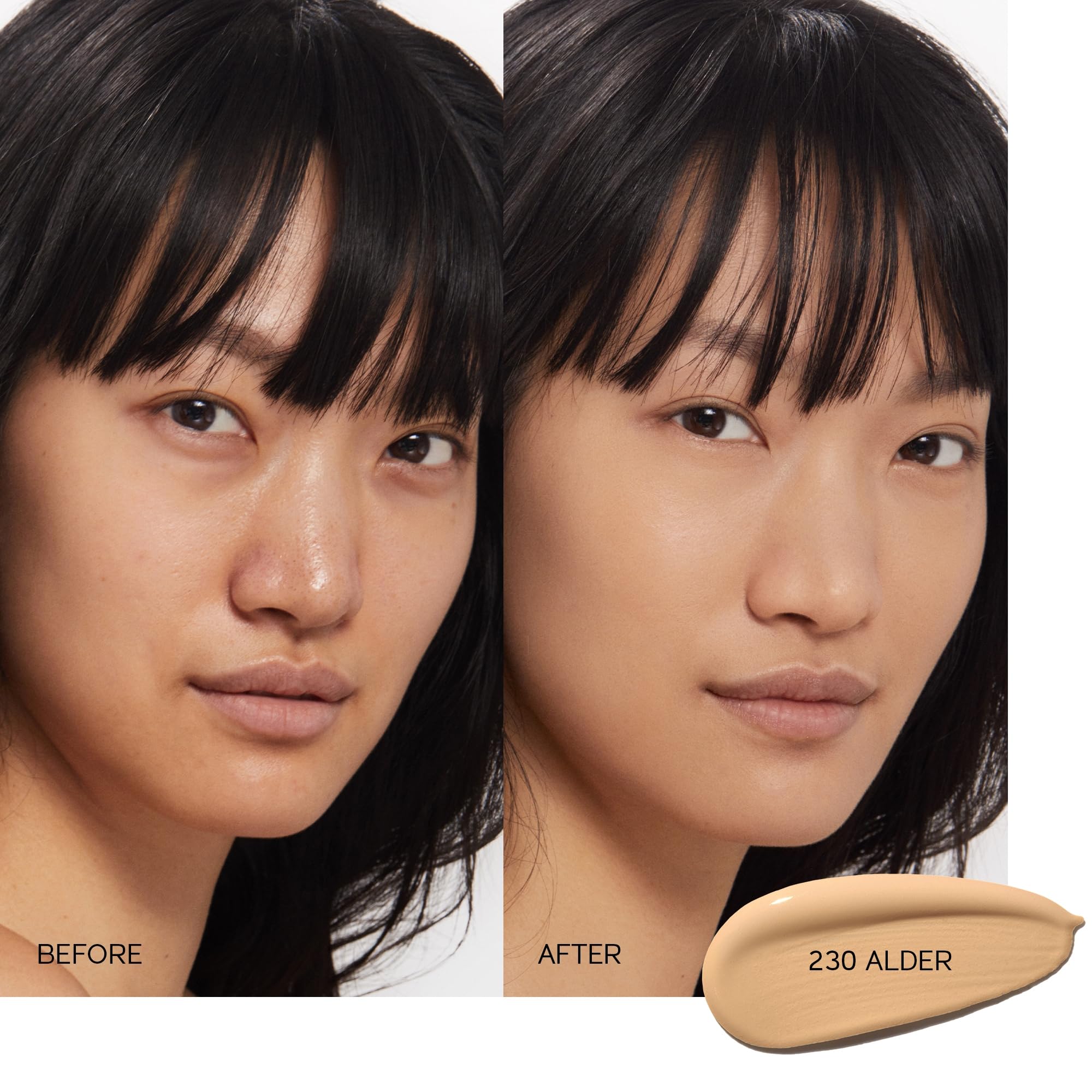 Shiseido Synchro Skin Self-Refreshing Foundation SPF 30 Alder 230 – Medium-to-Full Buildable Coverage, Natural Finish, 24-Hour Wear