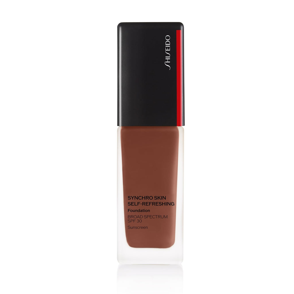 Shiseido Synchro Skin Self-Refreshing Foundation SPF 30 Mahogany 540 – Medium-to-Full Buildable Coverage, Natural Finish, 24-Hour Wear