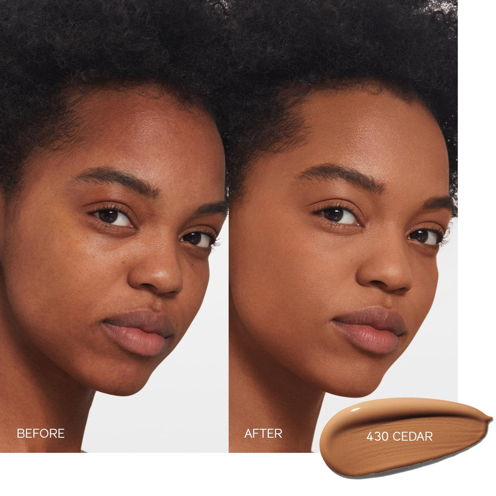 Shiseido Synchro Skin Self-Refreshing Foundation SPF 30 Cedar 430 – Medium-to-Full Buildable Coverage, Natural Semi-Matte, 24-Hour Wear