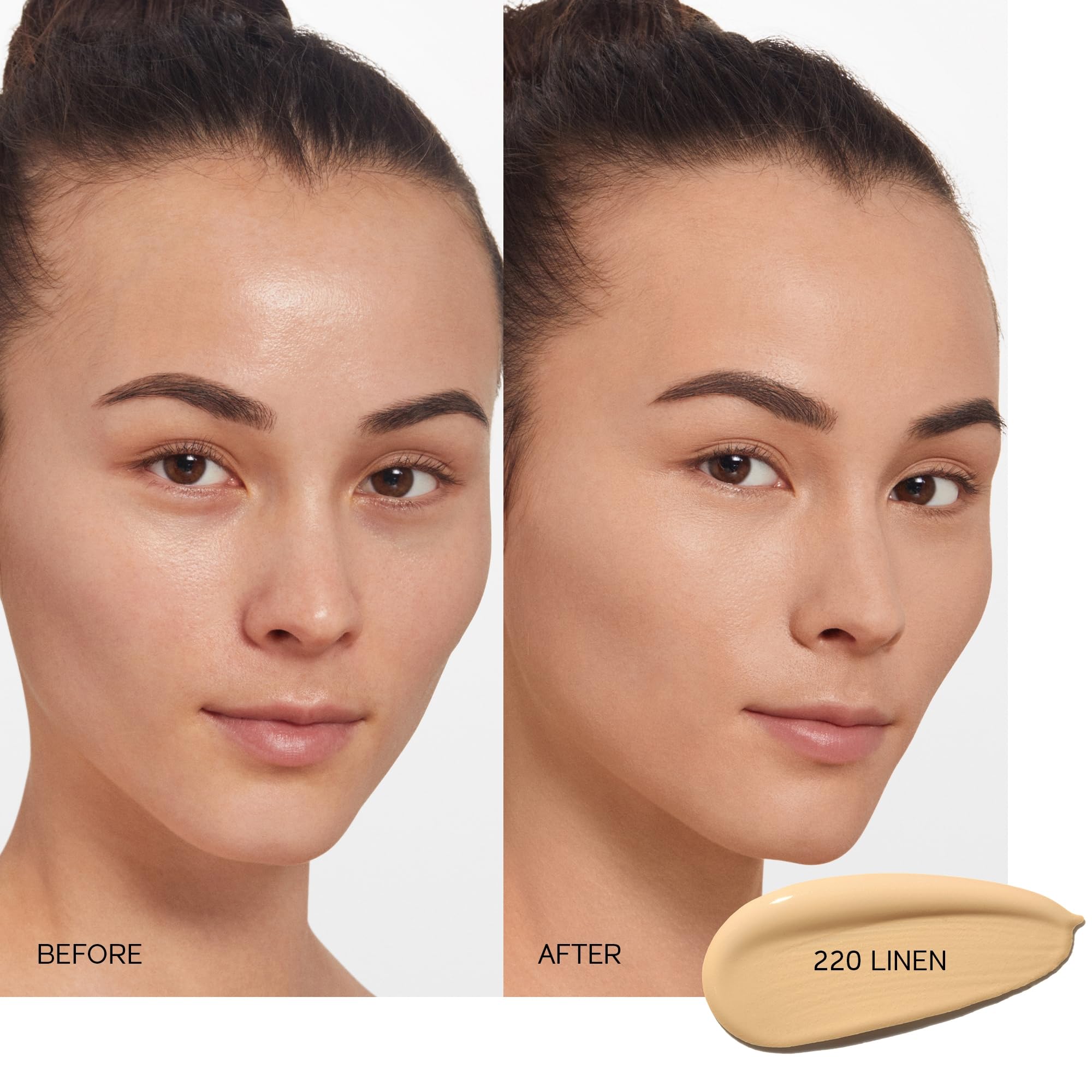 Shiseido Synchro Skin Self-Refreshing Foundation SPF 30 Linen 220 | Medium-to-Full Buildable Coverage