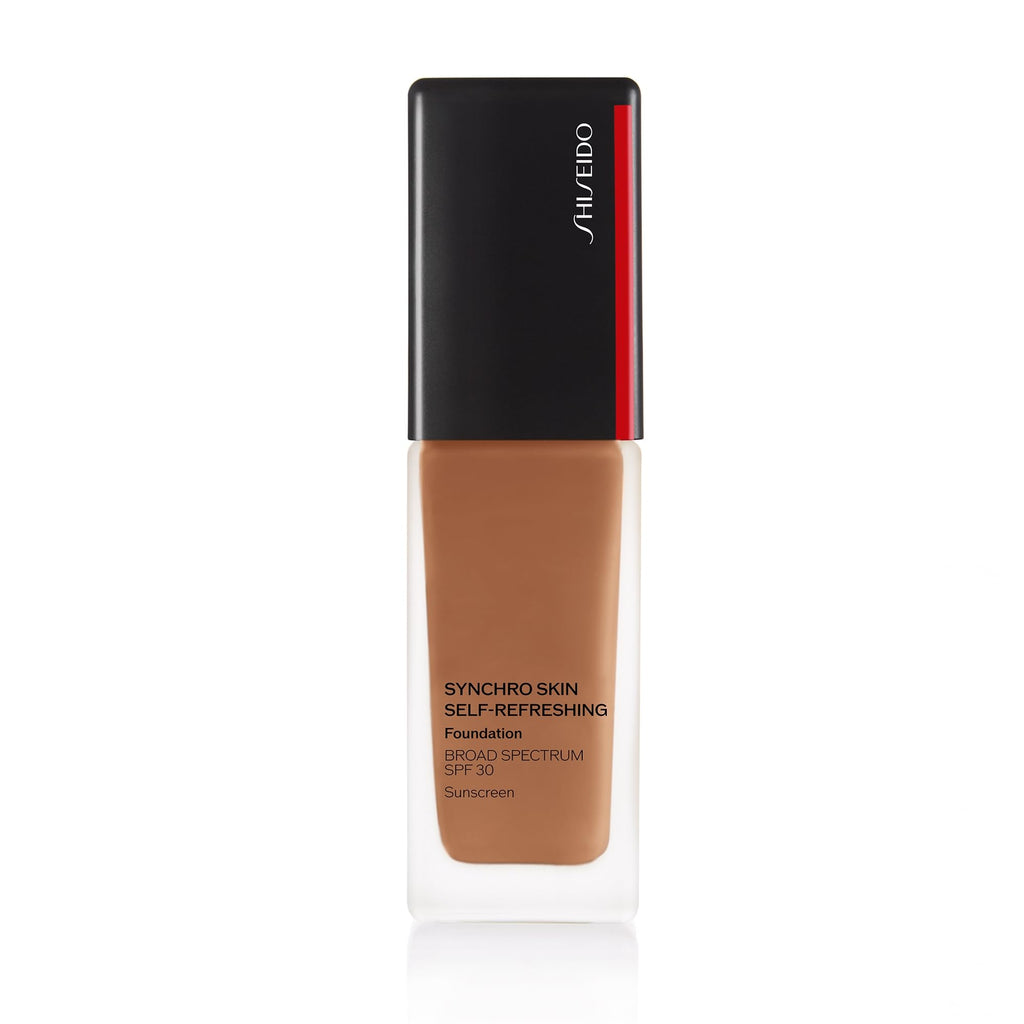 Shiseido Synchro Skin Self-Refreshing Foundation SPF 30 in Topaz 460 – Medium-to-Full Coverage, Natural Finish, 30 mL