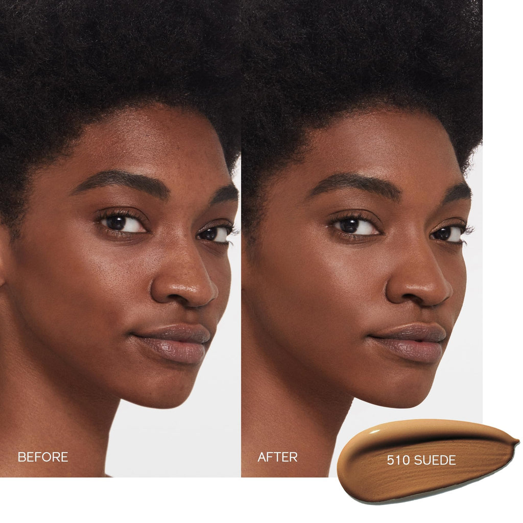 Shiseido Synchro Skin Self-Refreshing Foundation SPF 30 – Suede 510, Natural Finish, 24-Hour Wear