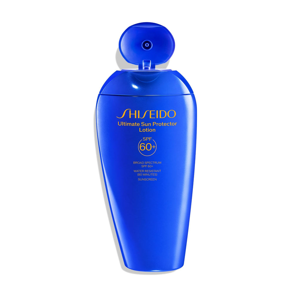 Shiseido Ultimate Sun Protector Lotion SPF 60+ — Invisible, Lightweight Sunscreen for Face & Body (300 mL)