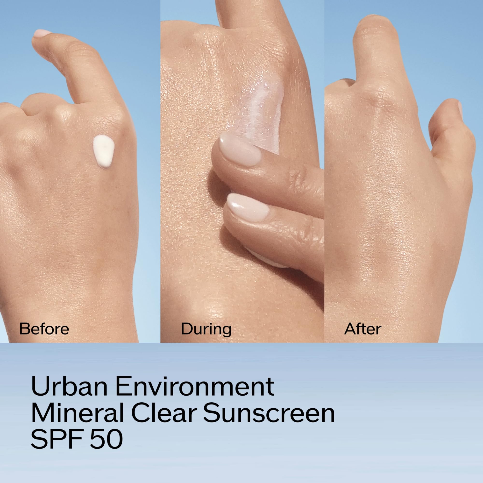Shiseido Urban Environment Mineral Clear Sunscreen SPF 50 – Clear Finish, Improves Tone, Radiance, Wrinkles & Firmness (1 oz)