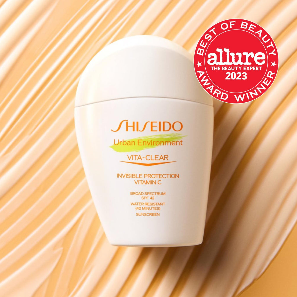 Shiseido Urban Environment Vita-Clear Sunscreen SPF 42 – Invisible Finish, No-Shine, Vitamin C