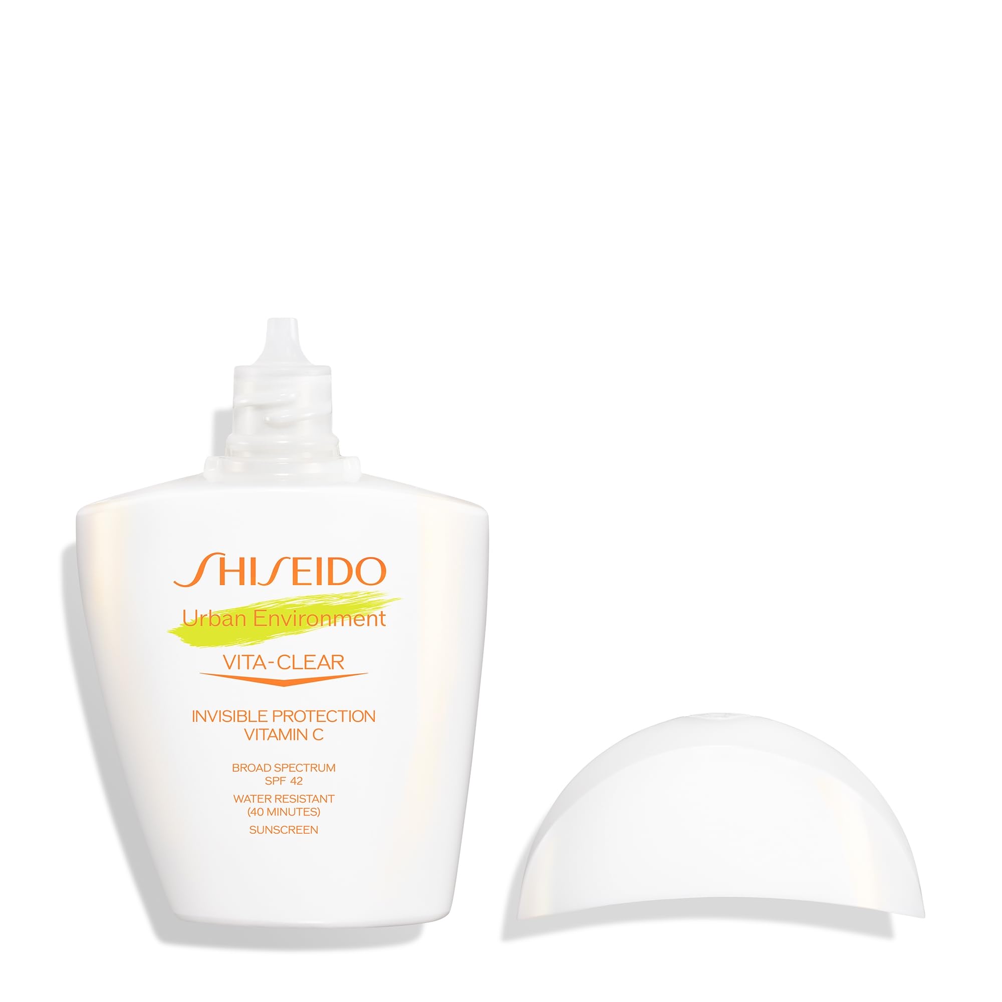 Shiseido Urban Environment Vita-Clear Sunscreen SPF 42 – Invisible Finish, No-Shine, Vitamin C