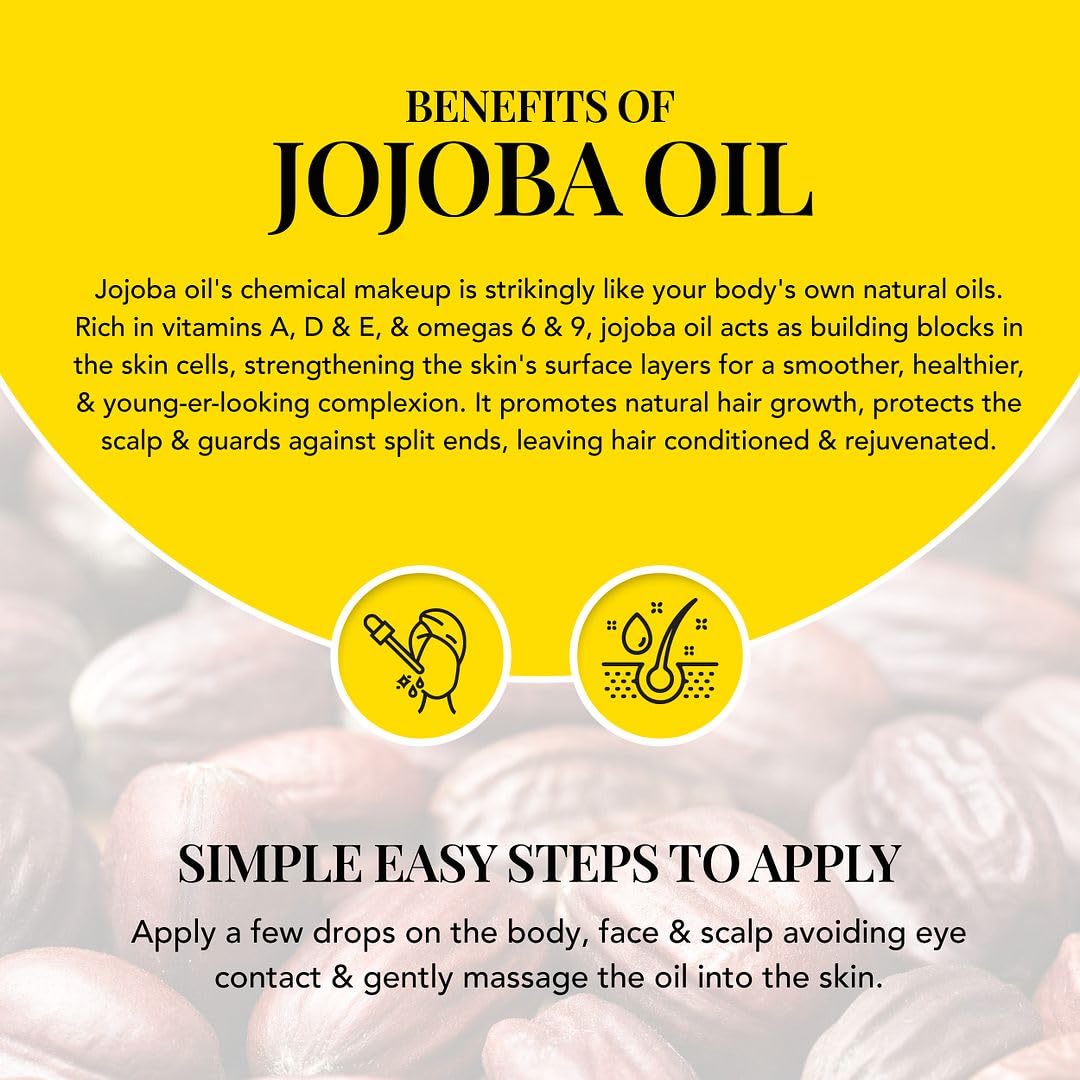 Shop LC Delivering Joy Jojoba Oil – Organic Cold-Pressed, 3.3 oz, USDA Certified